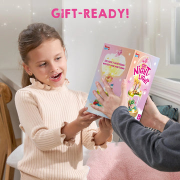 Klever Kits Unicorns Terrarium Kit for Kids, Make Your Own Unicorn Night Light, Girls Gift for Aged 6+ Years