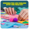 Arts & Crafts Vault - Craft Supplies Kit for Kids - Activity Crafting in a Box - Gifts for Girls & Boys Ages 4-12 Years