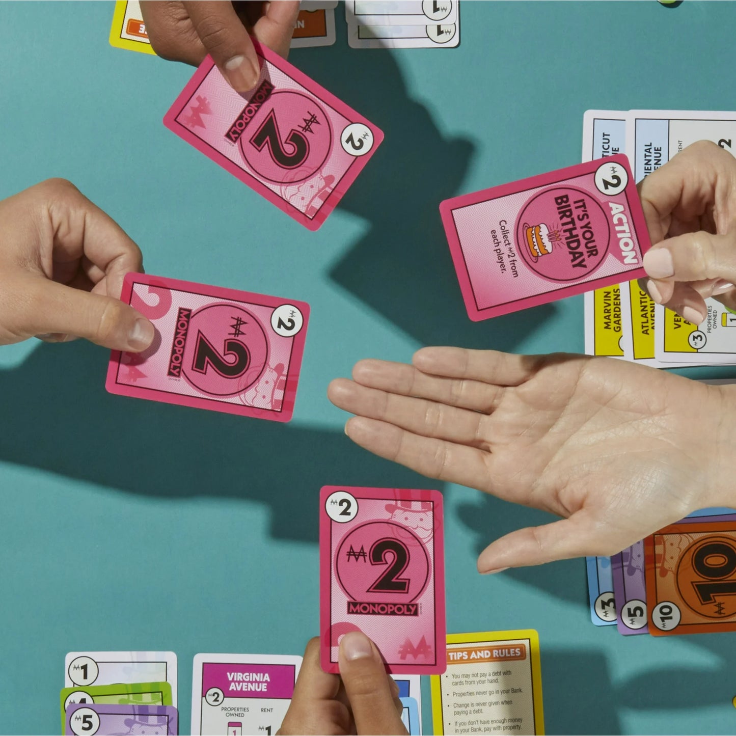 Monopoly Deal Card Game, Quick-Playing Family Card Game for 2-5 Players, Easter Basket Stuffers, Ages 8+