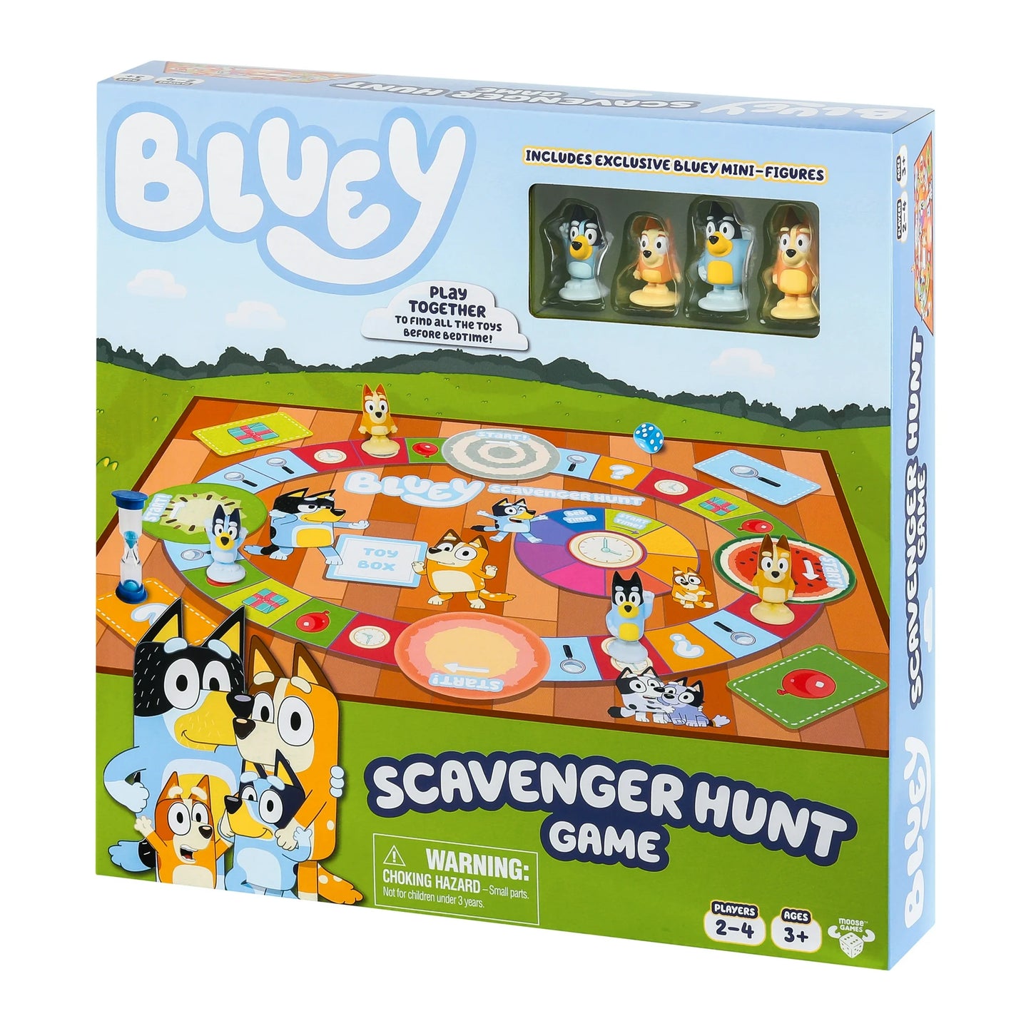 Bluey Scavenger Hunt Game, A Fun Board Game Full of Fun Activities, Ages 3+