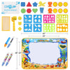 Doodle Drawing Mat, 40 x 32 inch Large Aqua Magic Water Drawing Mat Toy Gifts for Boys Girls Kids Painting Writing Pad Educational Learning Toys for Toddler 3 4 5 6 Years Old