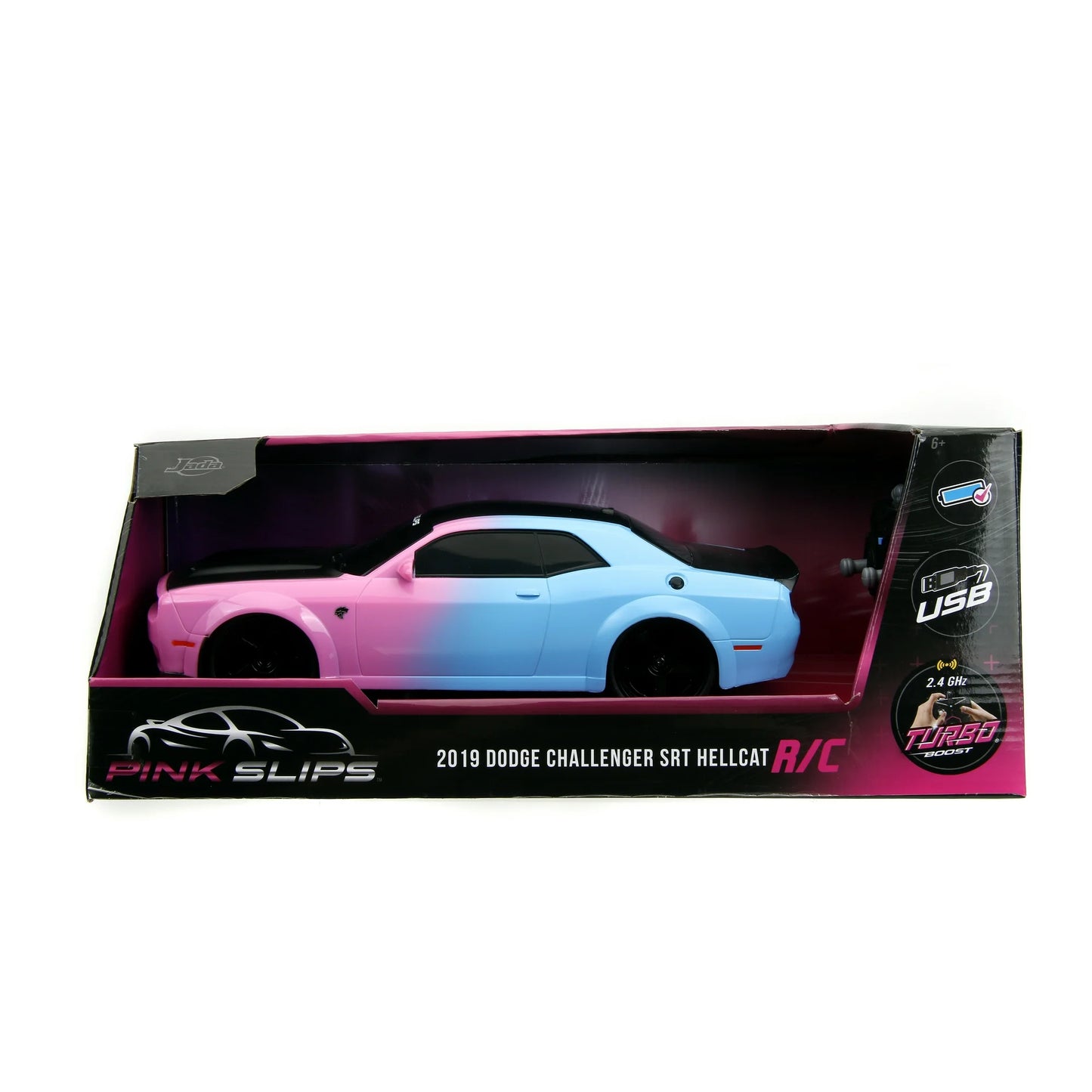 Pink Slips 1:16 Dodge Challenger Hellcat Widebody RC Radio Control Cars, Plastic, 6+