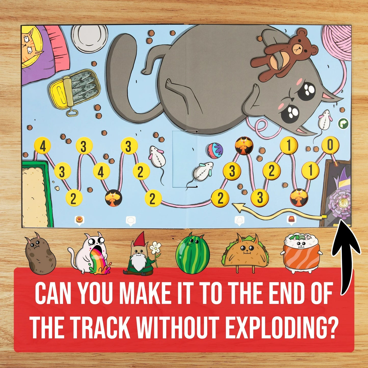 Exploding Kittens: The Board Game - The Action Packed Party Game to Celebrate their 10th Birthday - for 2-6 Players Aged 7+