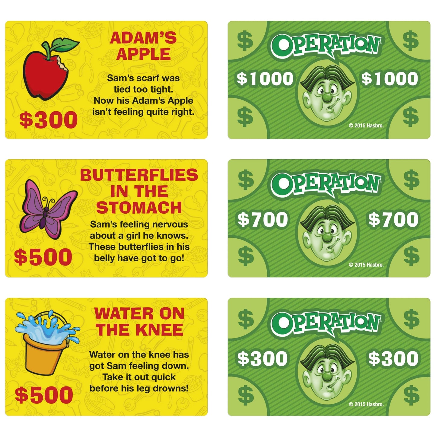 Operation Electronic Board Game with Doctor Cards and Funny Ailments, Kids Games, Ages 6+