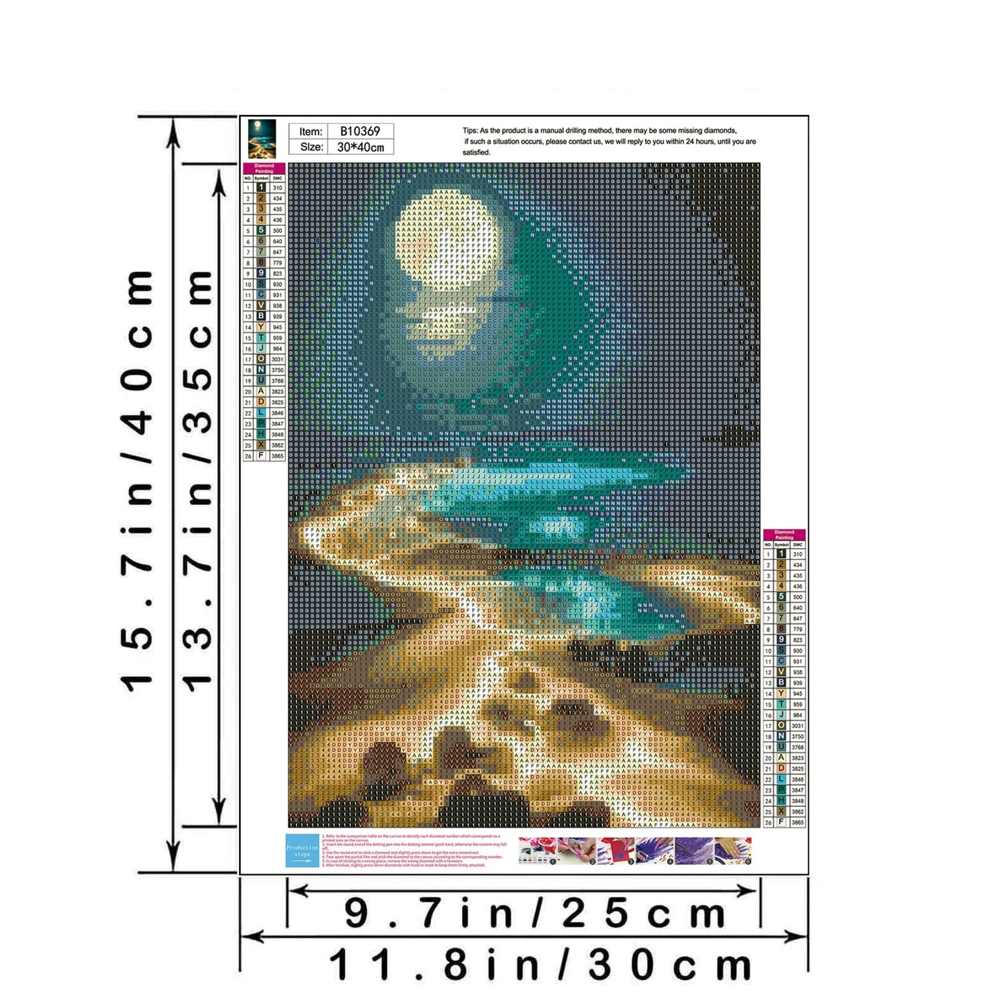 Moonlight Beach Diamond Art Kits for Adults Beginners, DIY Full Drill 5D Seaside Moon Diamond Art Kits for Home Wall Decor 12 x 16 Inch
