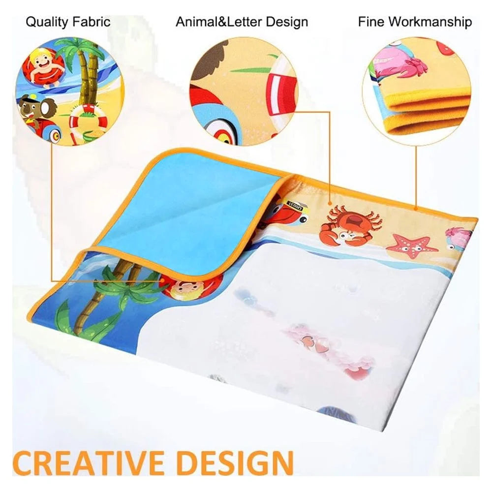 Doodle Drawing Mat, 40 x 32 inch Large Aqua Magic Water Drawing Mat Toy Gifts for Boys Girls Kids Painting Writing Pad Educational Learning Toys for Toddler 3 4 5 6 Years Old