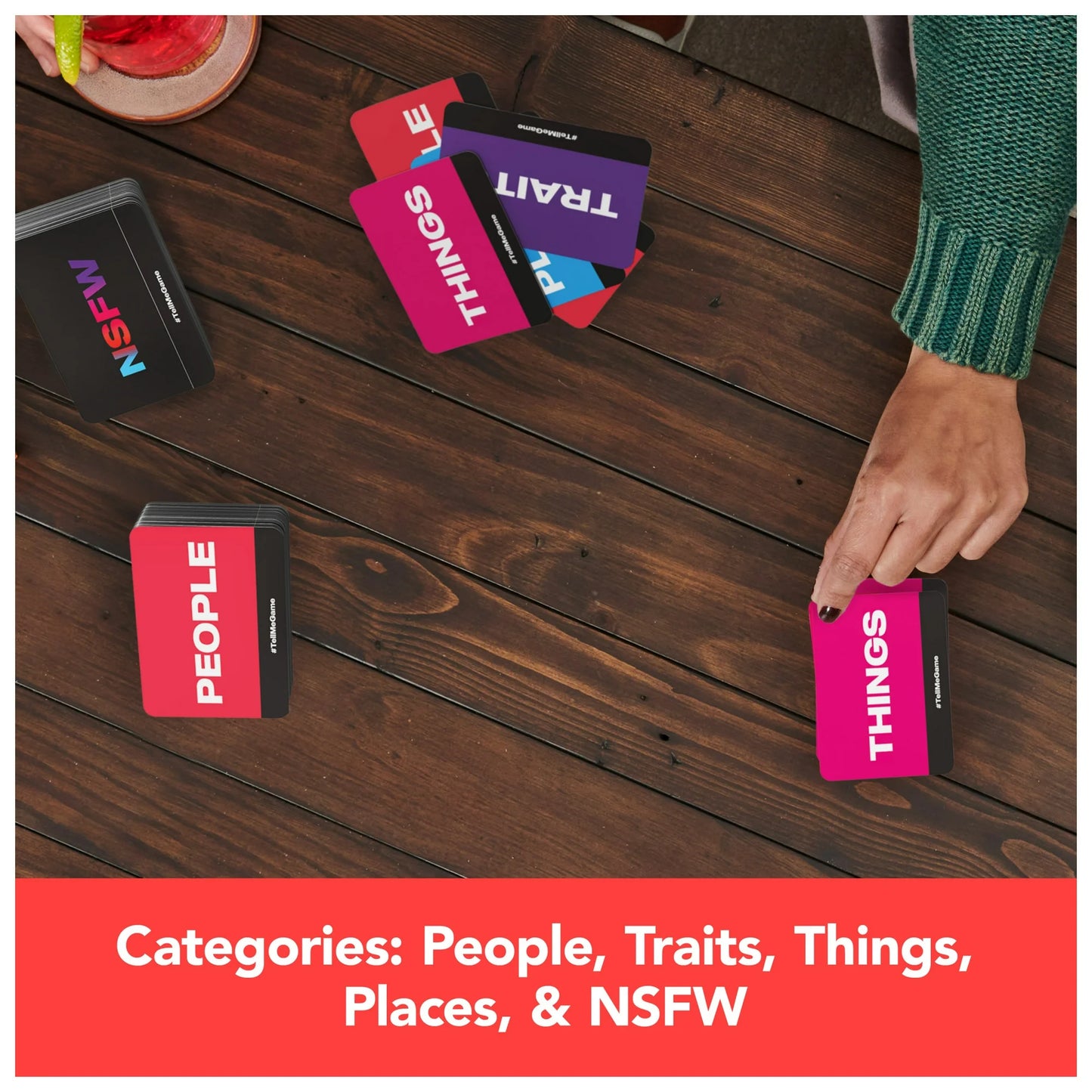 Tell Me Without Telling Me, Party Card Game, for Adults Ages 18 and up